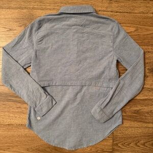 Lululemon Getaway Shirt Blue Chambray Size 4 EUC